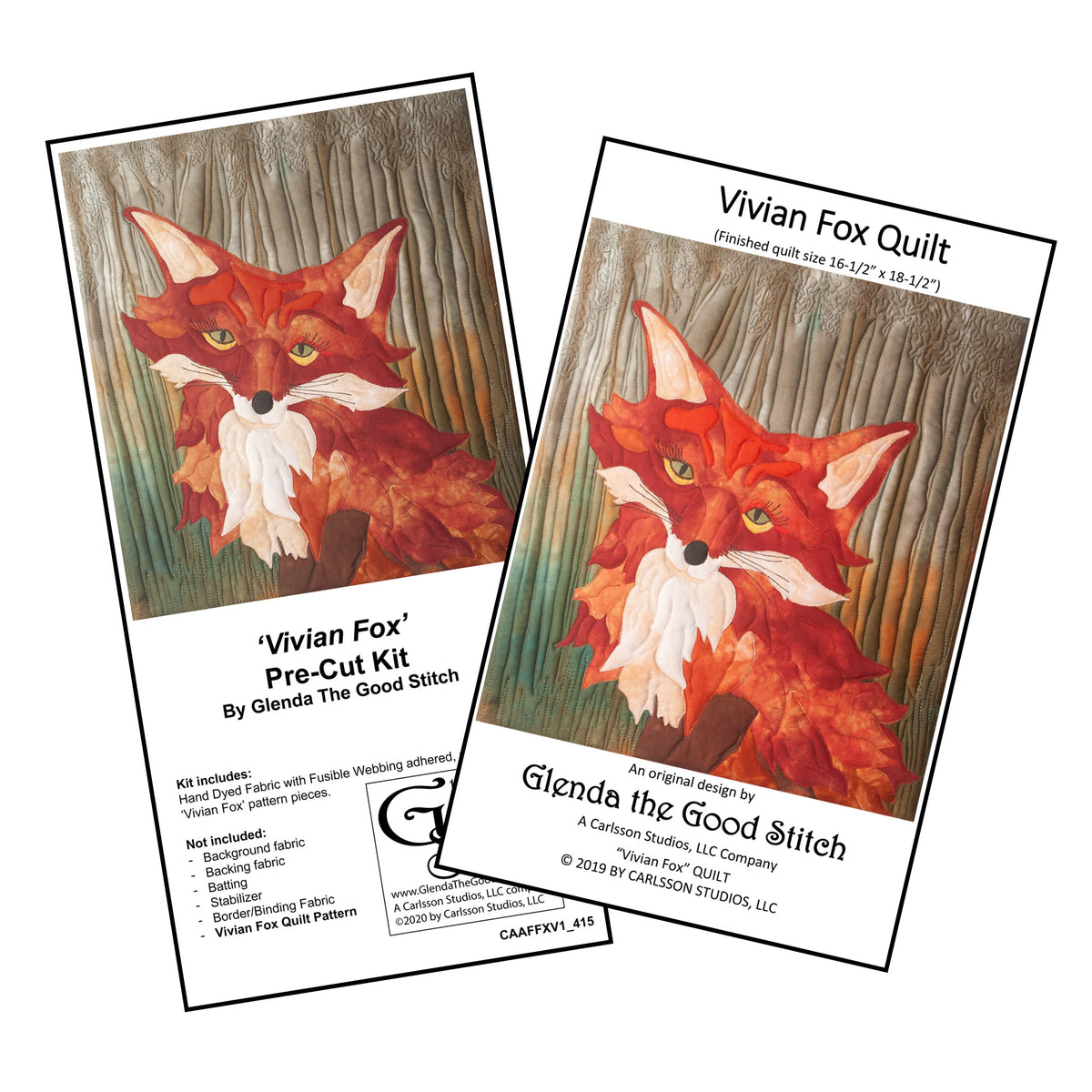 Vivian Fox Applique Quilt PATTERN & PRE-CUT KIT (pattern INCLUDED) – Glenda  The Good Stitch