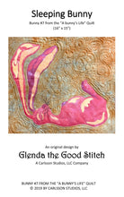 Load image into Gallery viewer, Sleeping Bunny raw edge applique quilt pattern